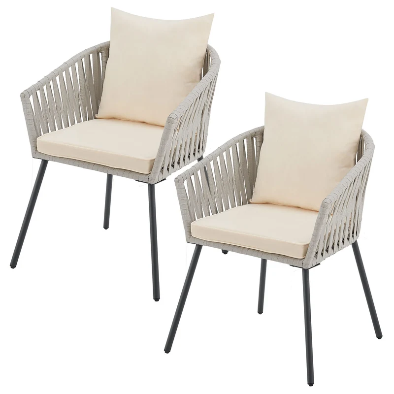 Ensemble de 2 chaises en corde