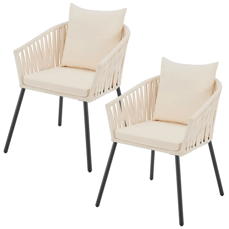 Ensemble de 2 chaises en corde
