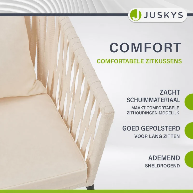 Ensemble de 2 chaises en corde