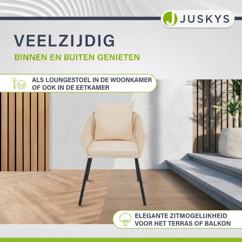 Ensemble de 2 chaises en corde