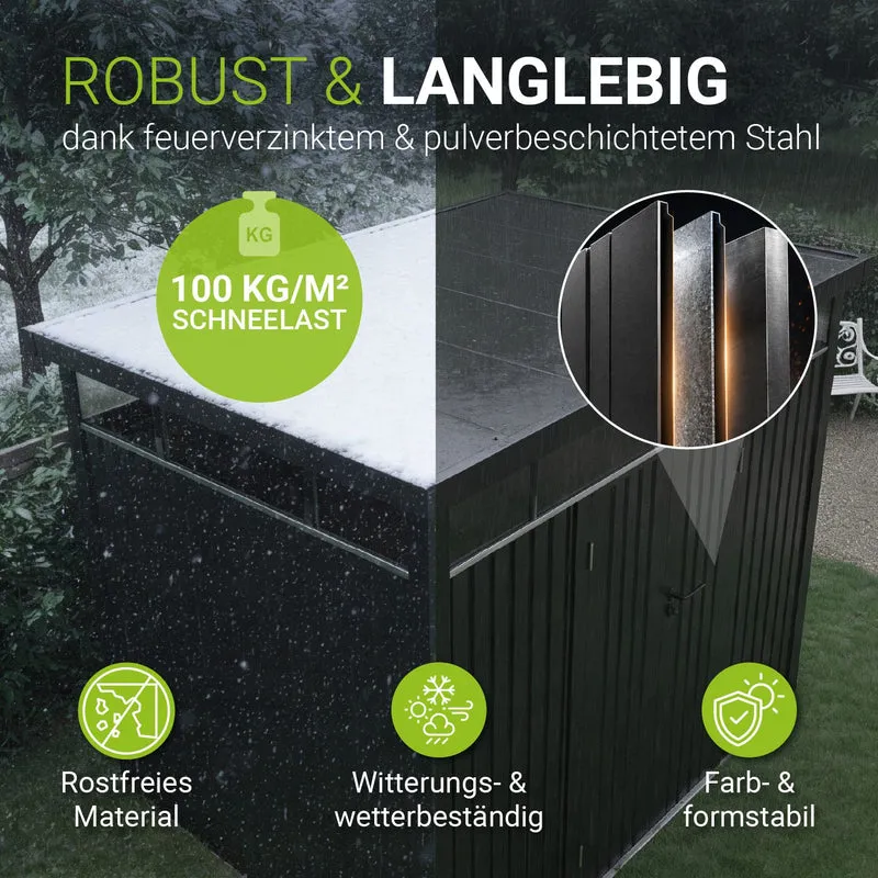 Abri de jardin en métal Luzern