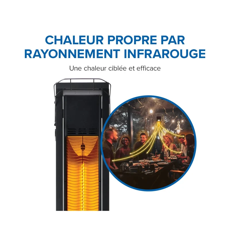 Chauffe terrasse électrique Phantom autoportant