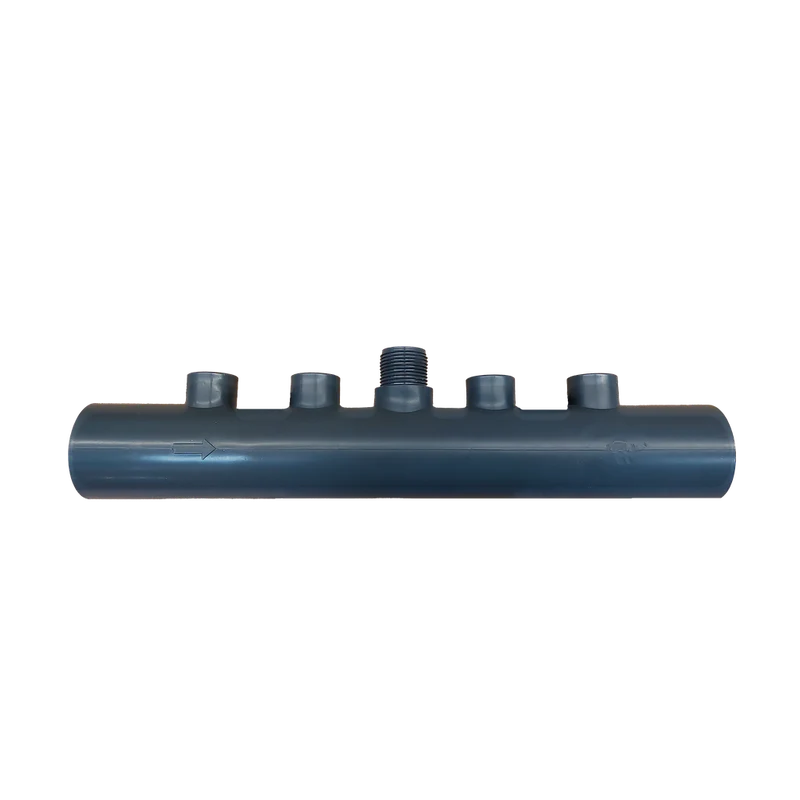 Tube de mesure et d'injection avec 4 trous 1 1/2 pouce avec raccord de débitmètre