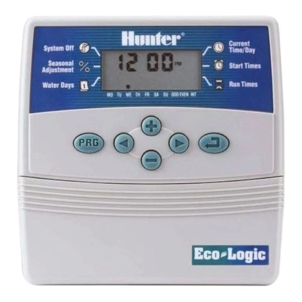 HUNTER ECO LOGIC – PROGRAMMATEUR D’IRRIGATION 4 OU 6 STATIONS