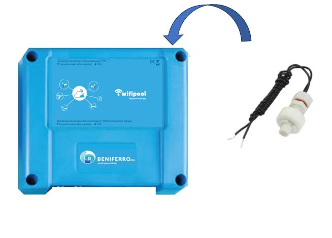 Mesure de niveau complémentaire pour piscine sur coffret de mesure et de contrôle CONNECT PRO