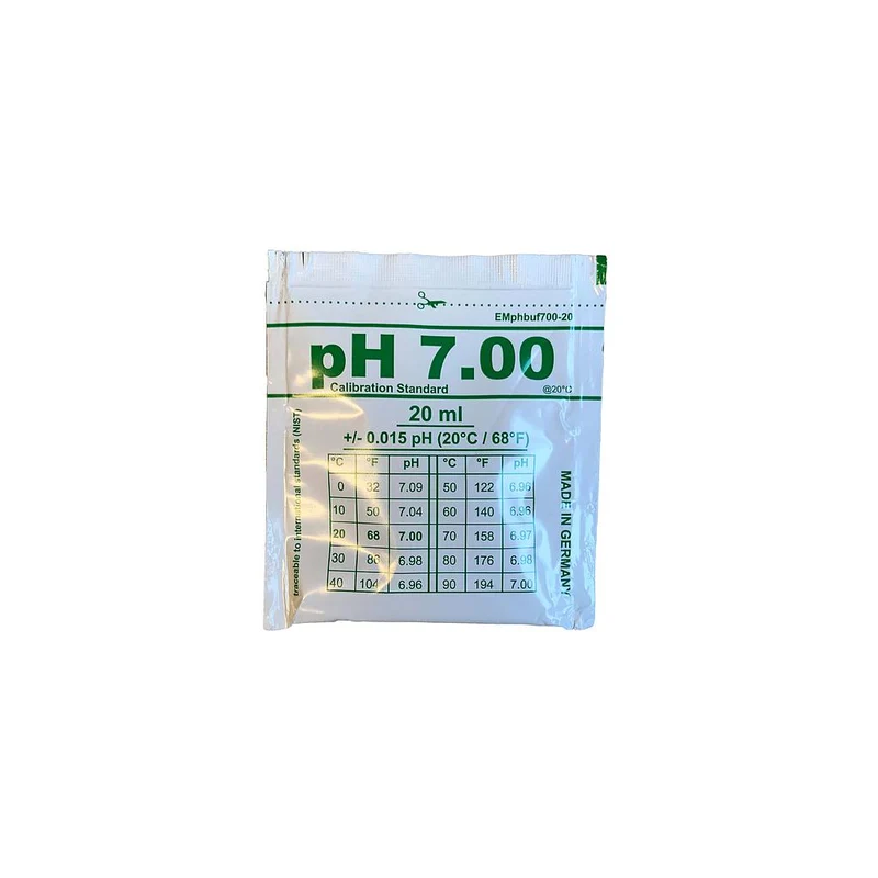 Liquide d'étalonnage pH 7 - Sachet de 20 ml