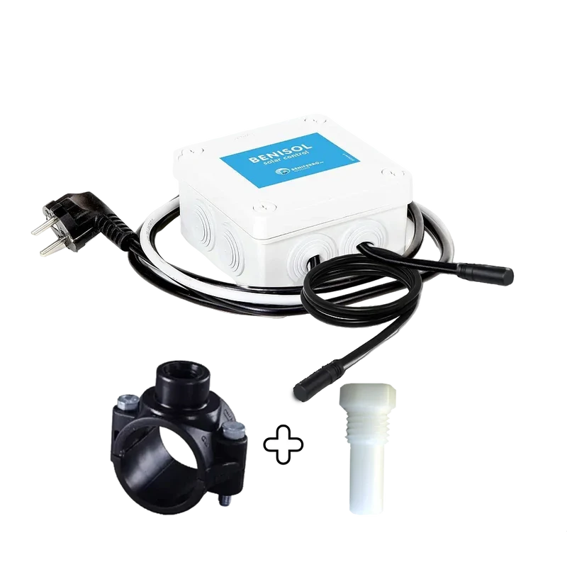 Contrôleur de température BENISOL Plug&Play - 2 capteurs, 1 capsule de capteur et collier de prise en charge