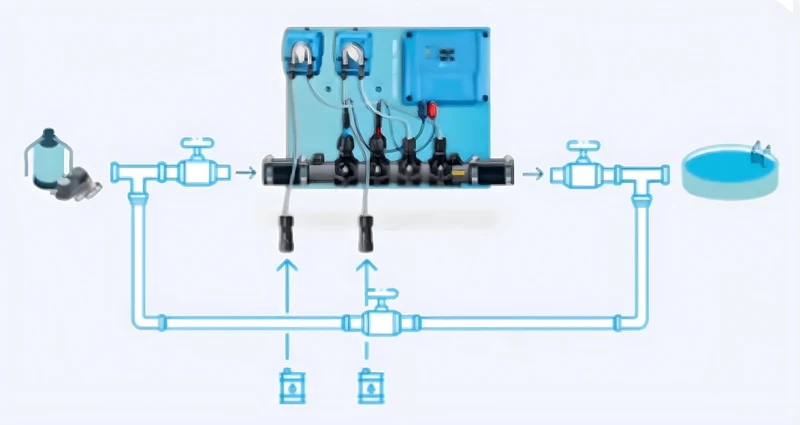 Doseur de pH et Chlore liquides - kit bricoleur pour piscine de 10 à 150m³