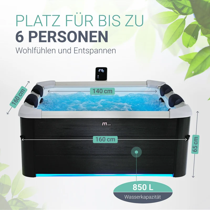 Bain à remous Oslo avec éclairage LED
