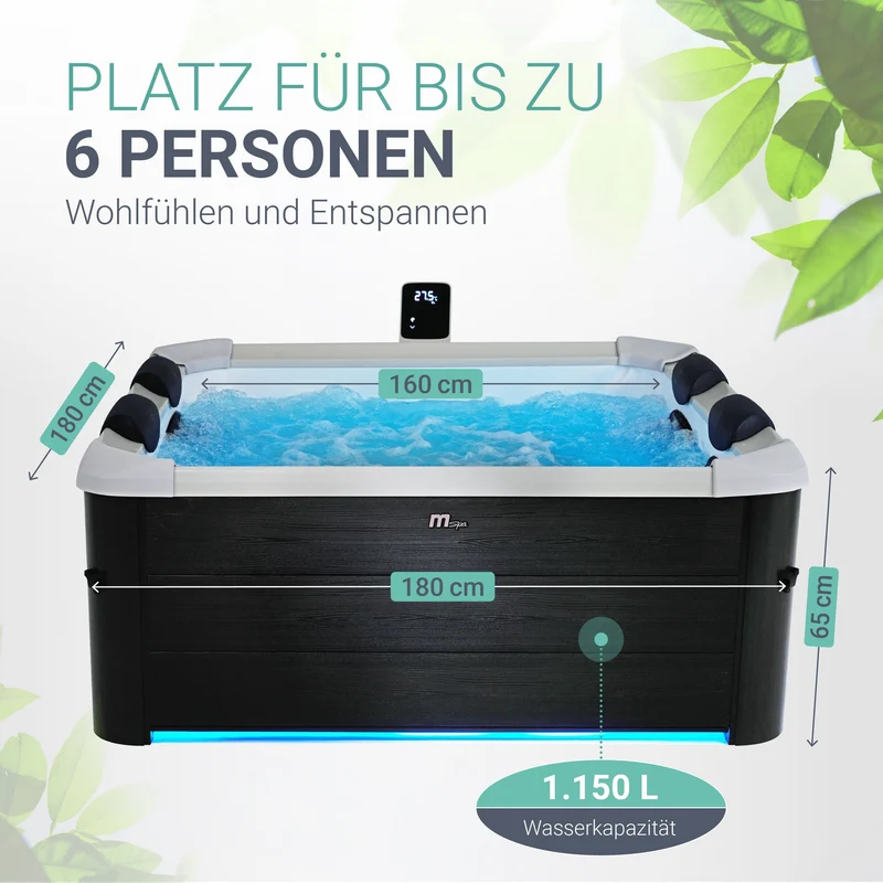 Bain à remous Oslo avec éclairage LED