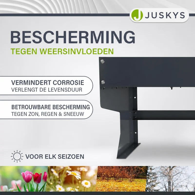 Garage pour tondeuse à gazon robotisée avec jardinière