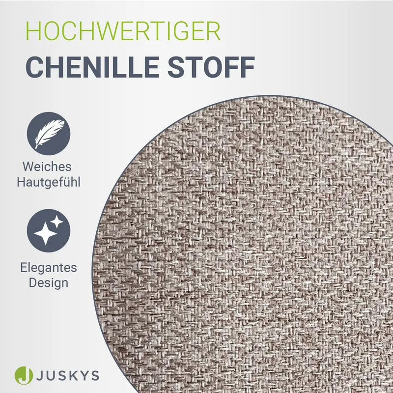 Lit boxspring Detroit – en tissu chenille