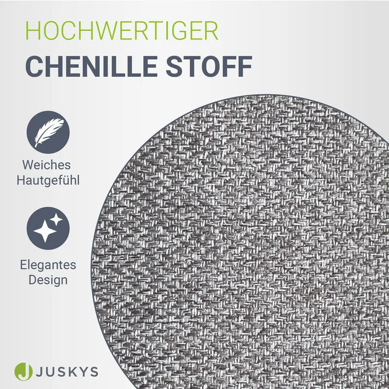 Lit boxspring Detroit – en tissu chenille