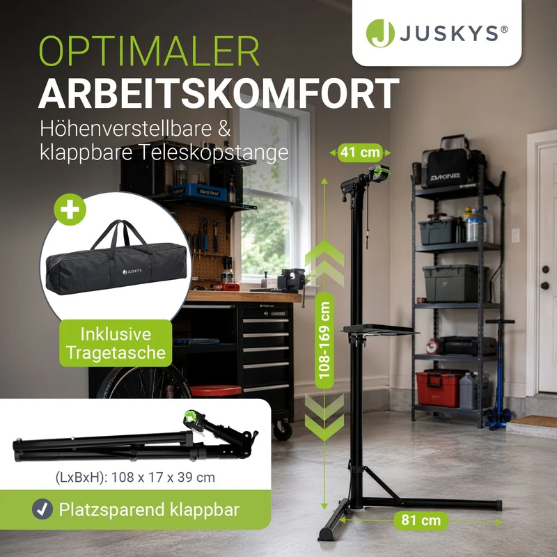 Support de réparation de vélo pliable