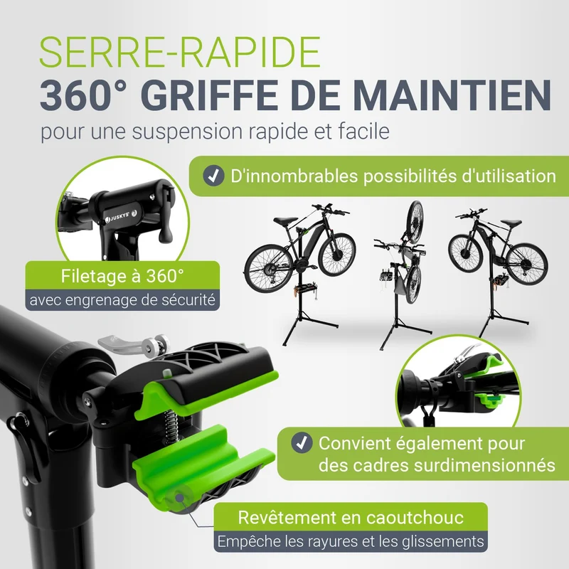 Support de réparation de vélo pliable