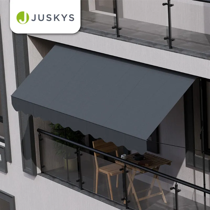 Store de balcon à pince Kapstadt – avec manivelle, jusqu'à 400 cm