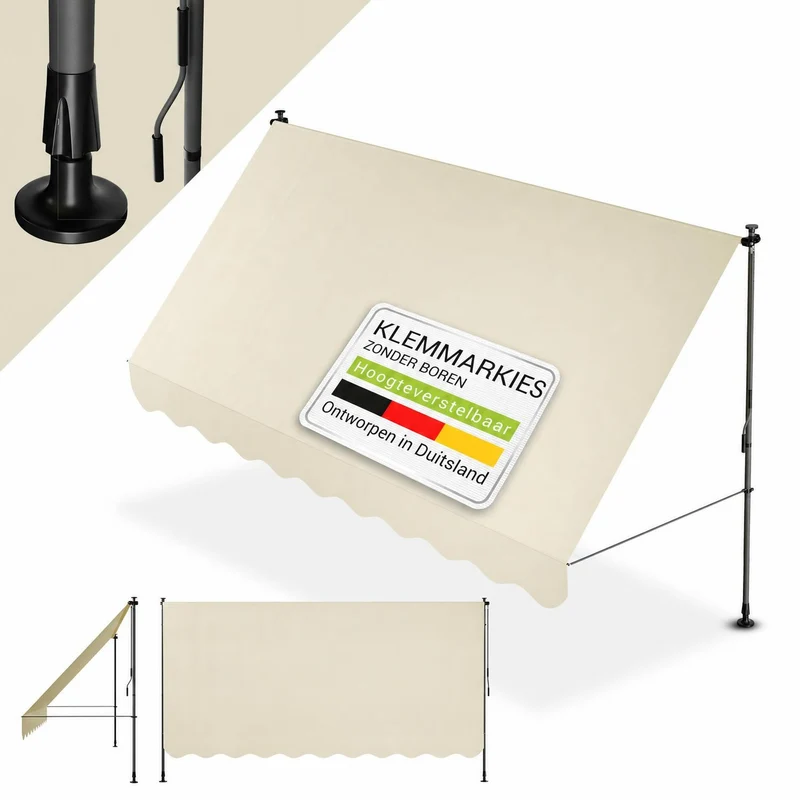 Store de balcon à pince Kapstadt – avec manivelle, jusqu'à 400 cm