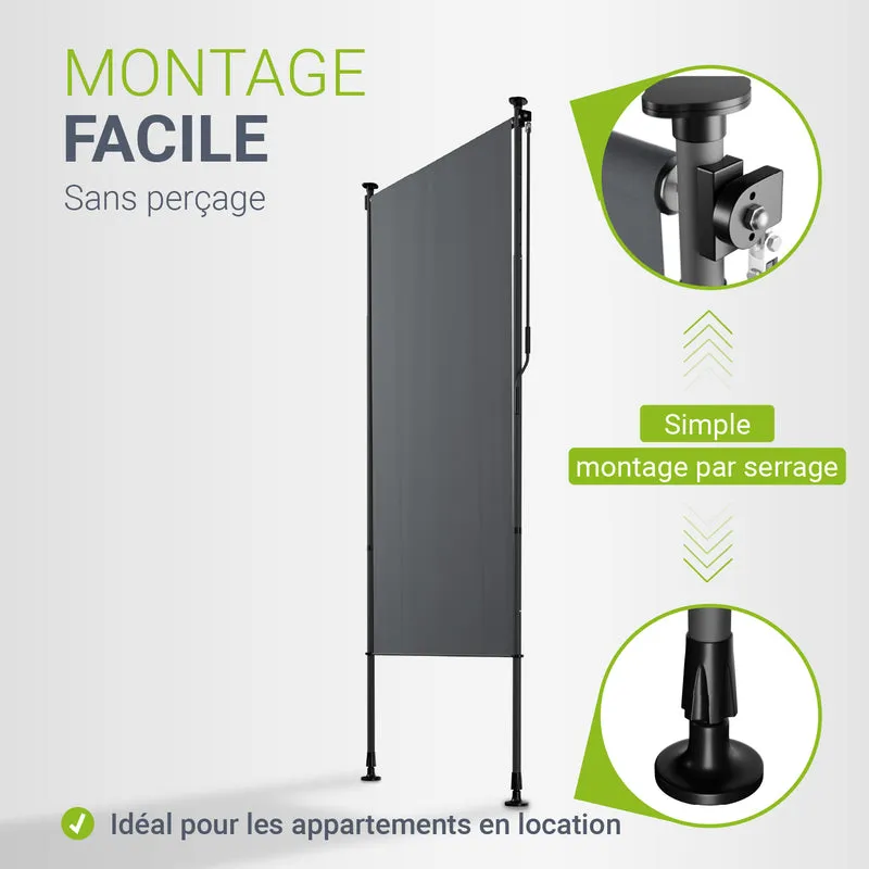 Store vertical Barbados – sans perçage, 1 à 2 m