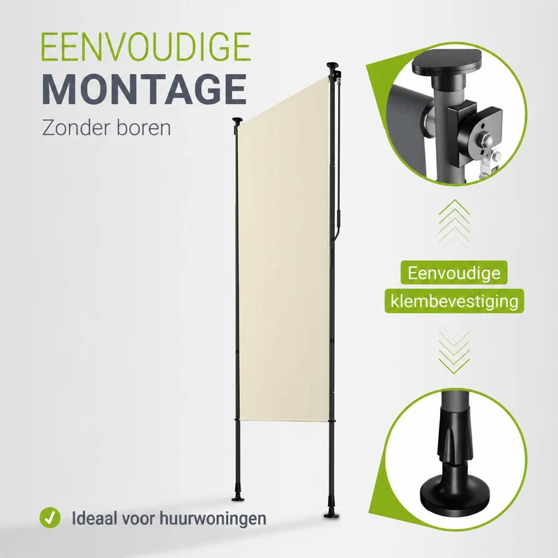 Store vertical Barbados – sans perçage, 1 à 2 m
