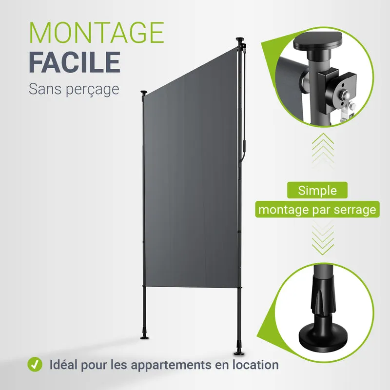Store vertical Barbados – sans perçage, 1 à 2 m