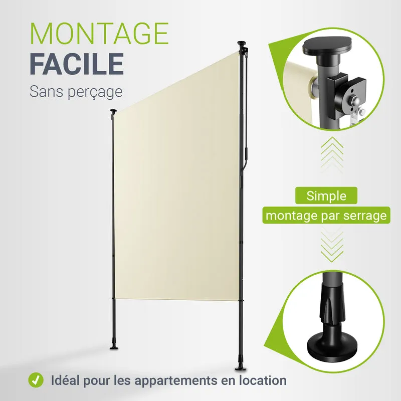 Store vertical Barbados – sans perçage, 1 à 2 m