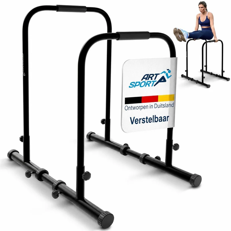 Barres de dips – réglables, jusqu'à 500 kg