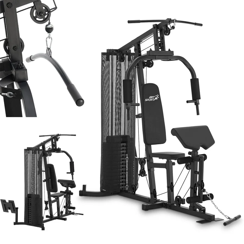 Station de musculation ProfiGym 3000 – 14 poids, 77 kg