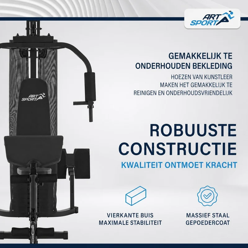 Station de musculation ProfiGym 3000 – 14 poids, 77 kg