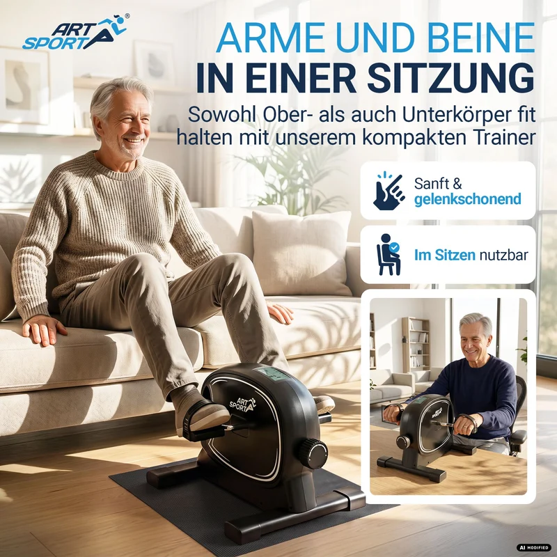 Pédalier d'appartement Sportivo – bras et jambes