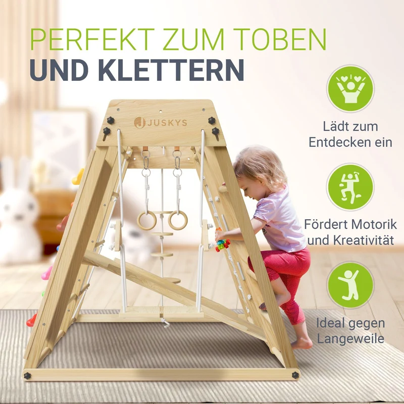 Structure d'escalade enfant d'intérieur – pliable