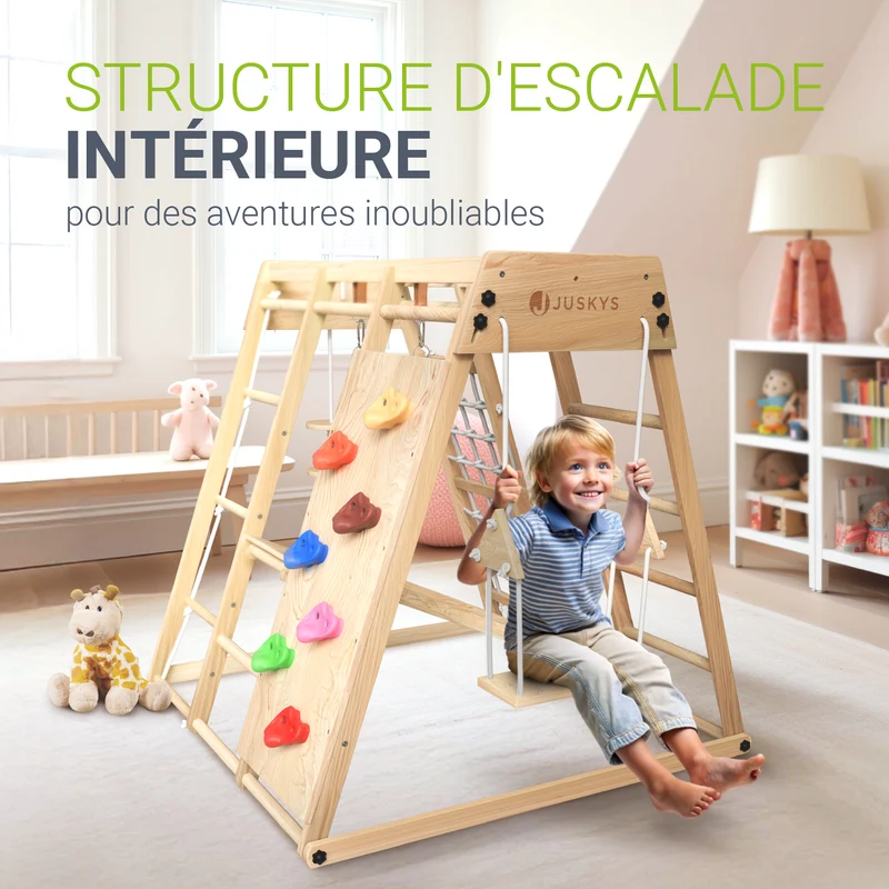 Structure d'escalade enfant d'intérieur – pliable