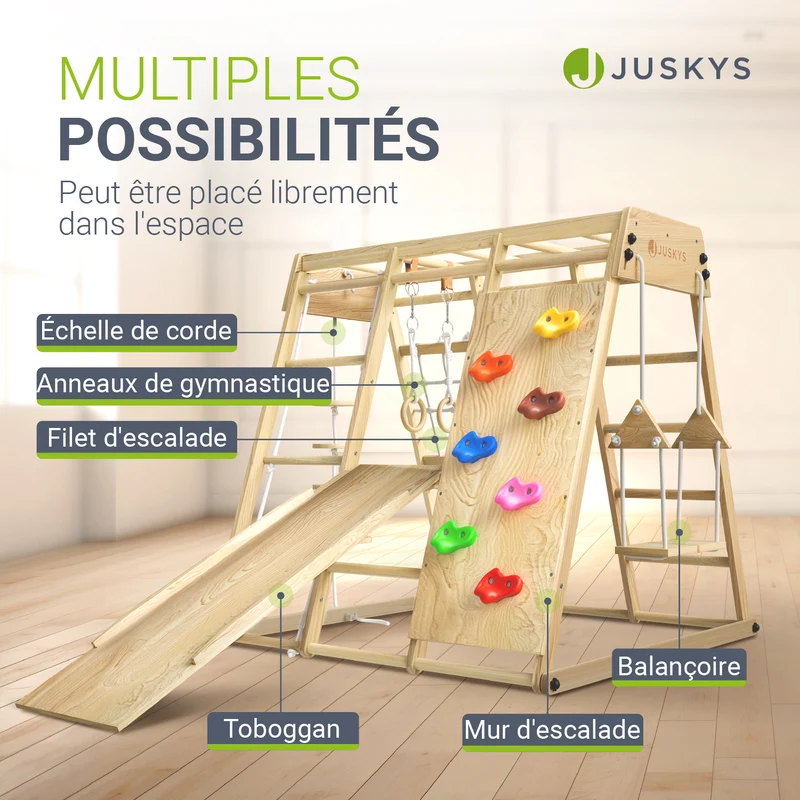 Structure d'escalade enfant d'intérieur – pliable