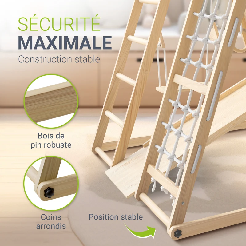 Structure d'escalade enfant d'intérieur – pliable