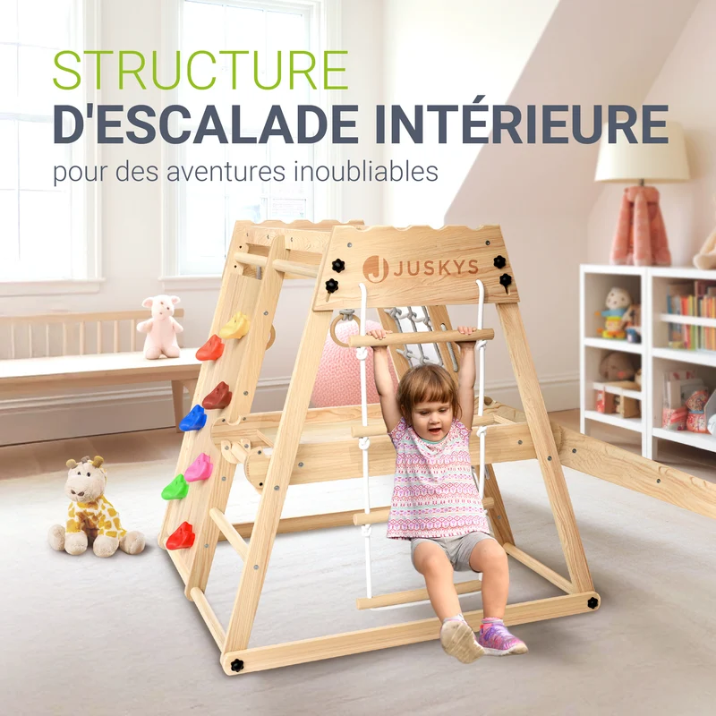 Structure d'escalade enfant d'intérieur – pliable