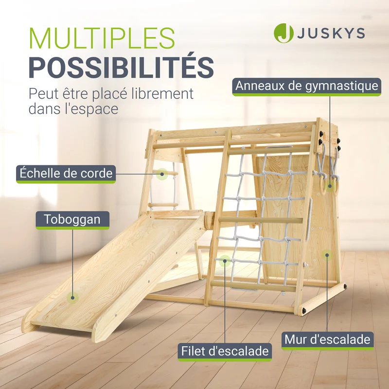 Structure d'escalade enfant d'intérieur – pliable