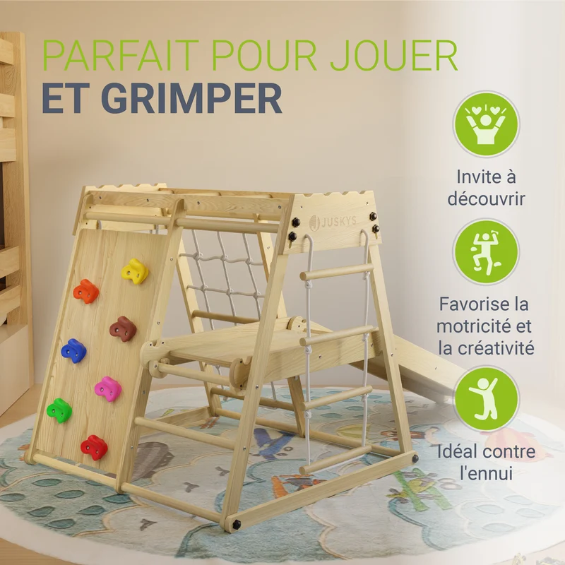 Structure d'escalade enfant d'intérieur – pliable