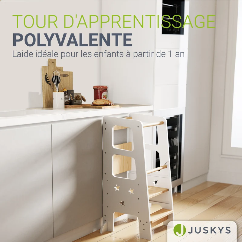 Tour d'apprentissage Henny – en bois, réglable
