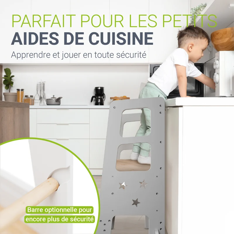 Tour d'apprentissage Henny – en bois, réglable