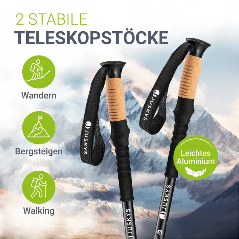 Bâtons de marche nordique réglables – avec accessoires