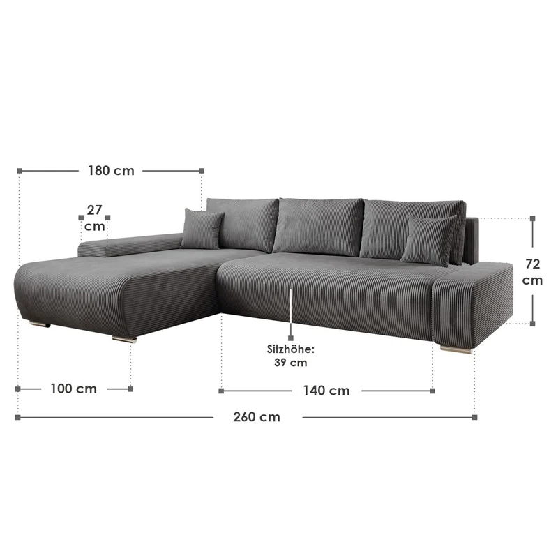 Canapé Iseo avec fonction couchage