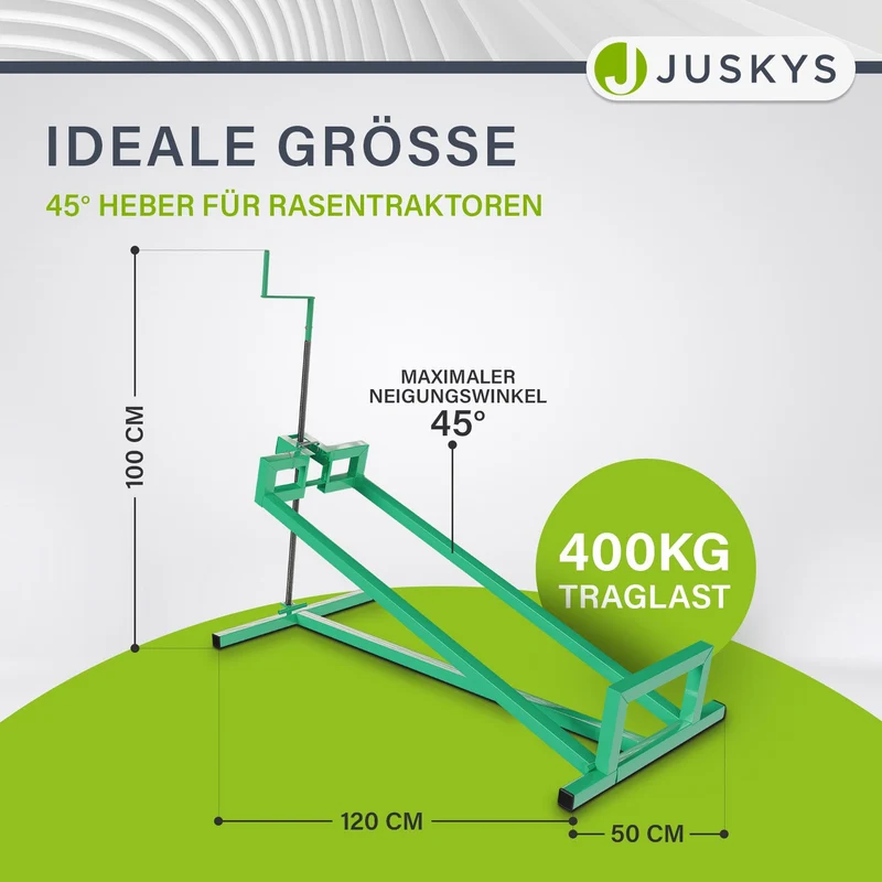 Cric pour tondeuse autoportée – jusqu'à 400 kg