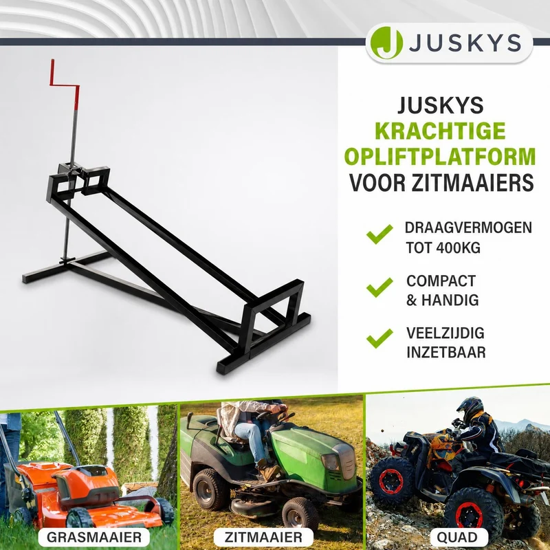 Cric pour tondeuse autoportée – jusqu'à 400 kg