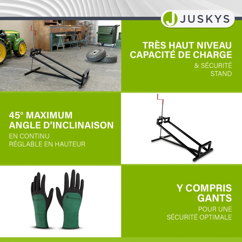 Cric pour tondeuse autoportée – jusqu'à 400 kg