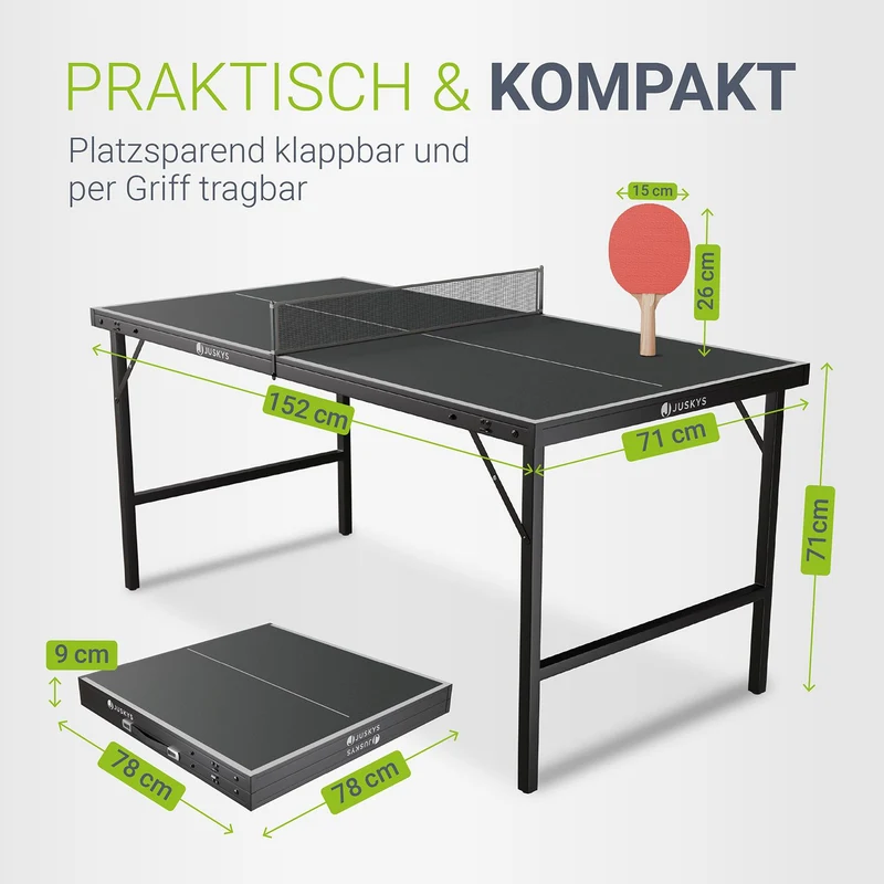 Mini table de ping-pong Flexi – 152 x 71 cm