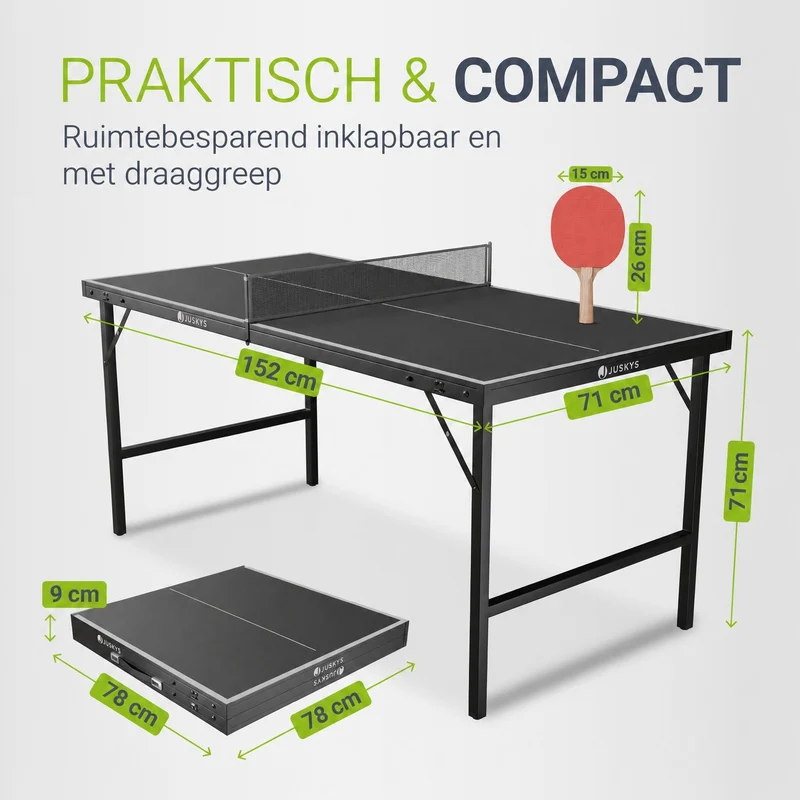 Mini table de ping-pong Flexi – 152 x 71 cm