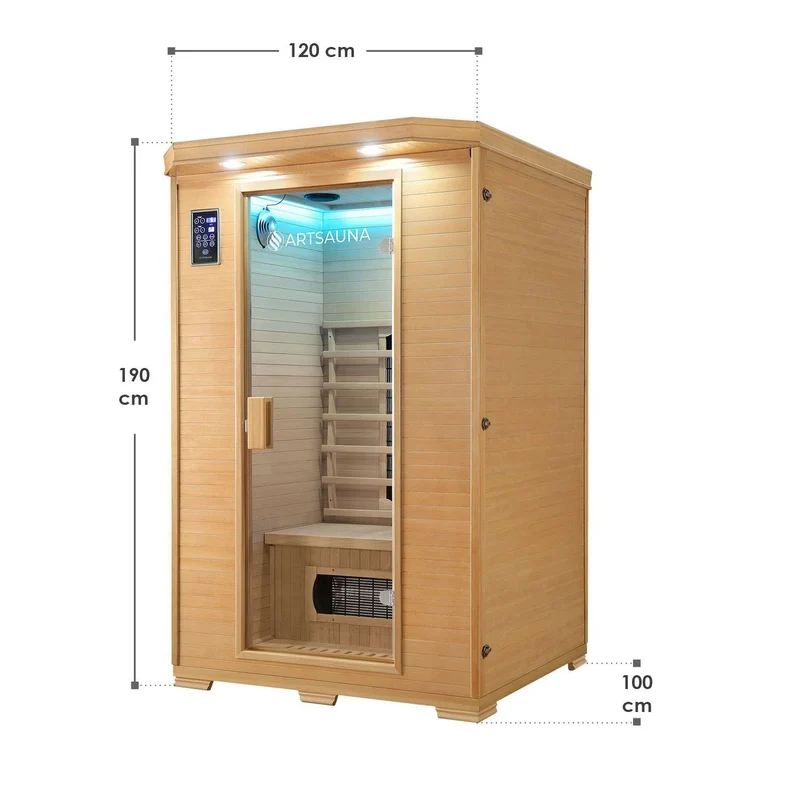 Sauna infrarouge Oslo avec radiateurs en céramique