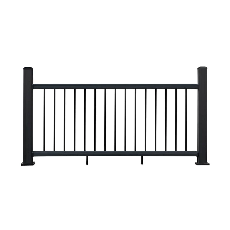 Rampe de balcon en composite et aluminimum - Charbon