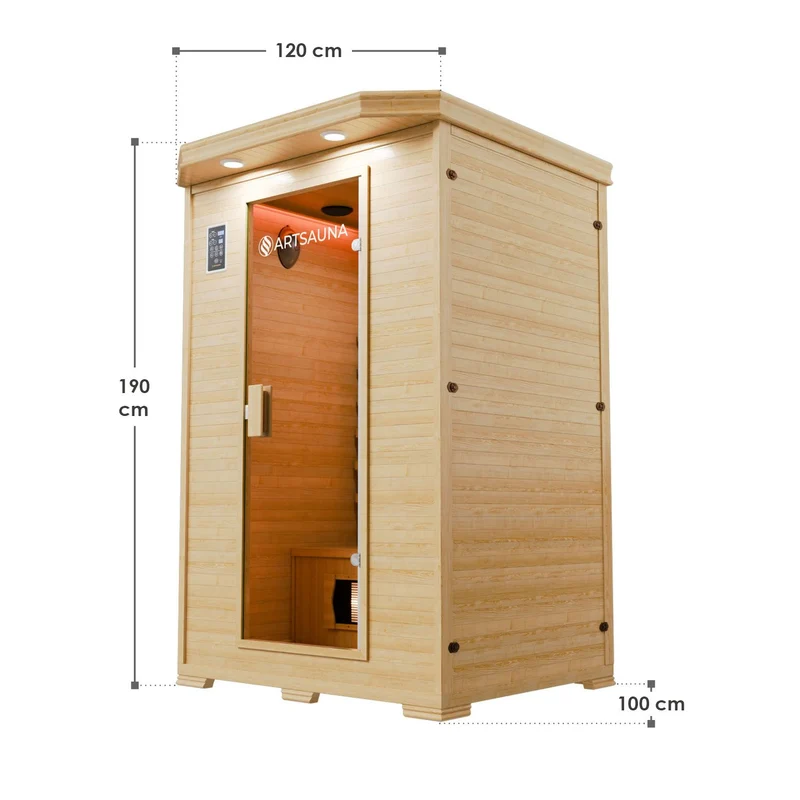 Sauna infrarouge Oslo avec radiateur à spectre complet