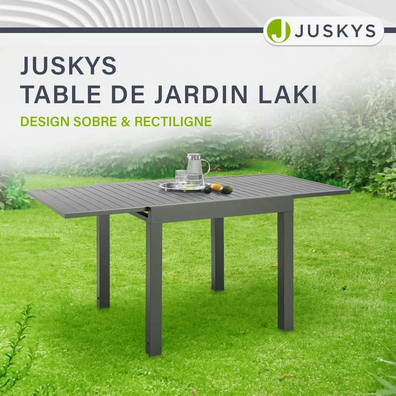 Table de jardin extensible Laki – aluminium