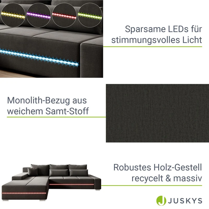 Canapé Davos avec LED